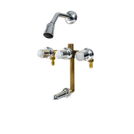 GRIFERIA BAÑERA CON TRANSFERENCIA VOLANTE PVC O BCE